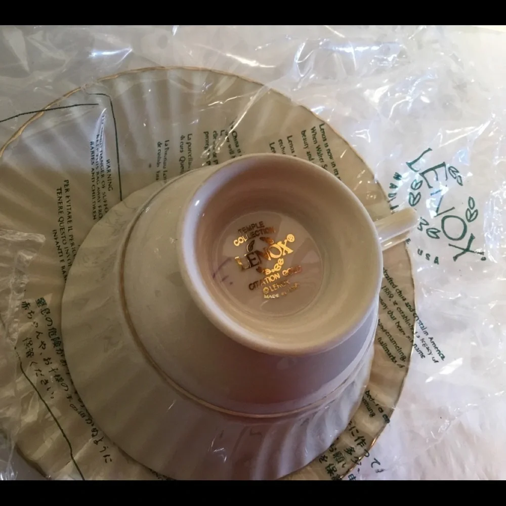LENOX CITATION GOLD 5‎ PIECES VINTAGE DINNER .
